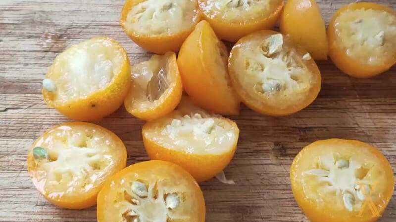 Kumquats por dentro